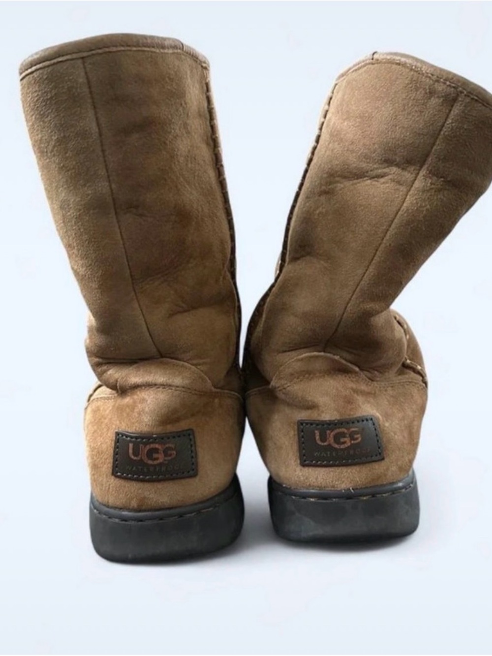 UGG Tall Chestnut Brown Suede Signature Boots